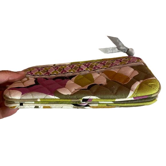 Vera Bradley Purple & Green Multicolor Colorful Portobello Zip Wristlet Women - Picture 5 of 8